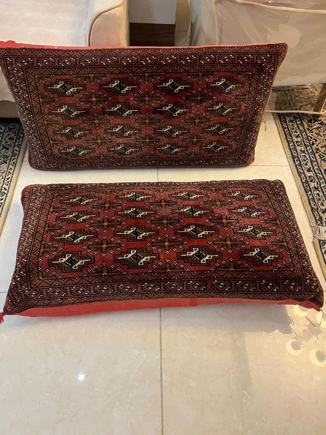 یک جفت پشتی دستبافت|پشتی|قزوین, |دیوار