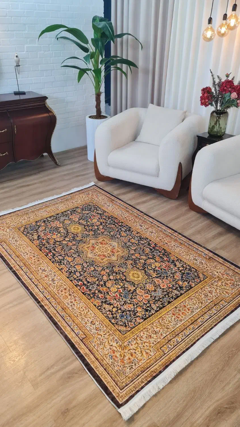 فرشینه ی سنتی پاییزی|فرش|نطنز, |دیوار