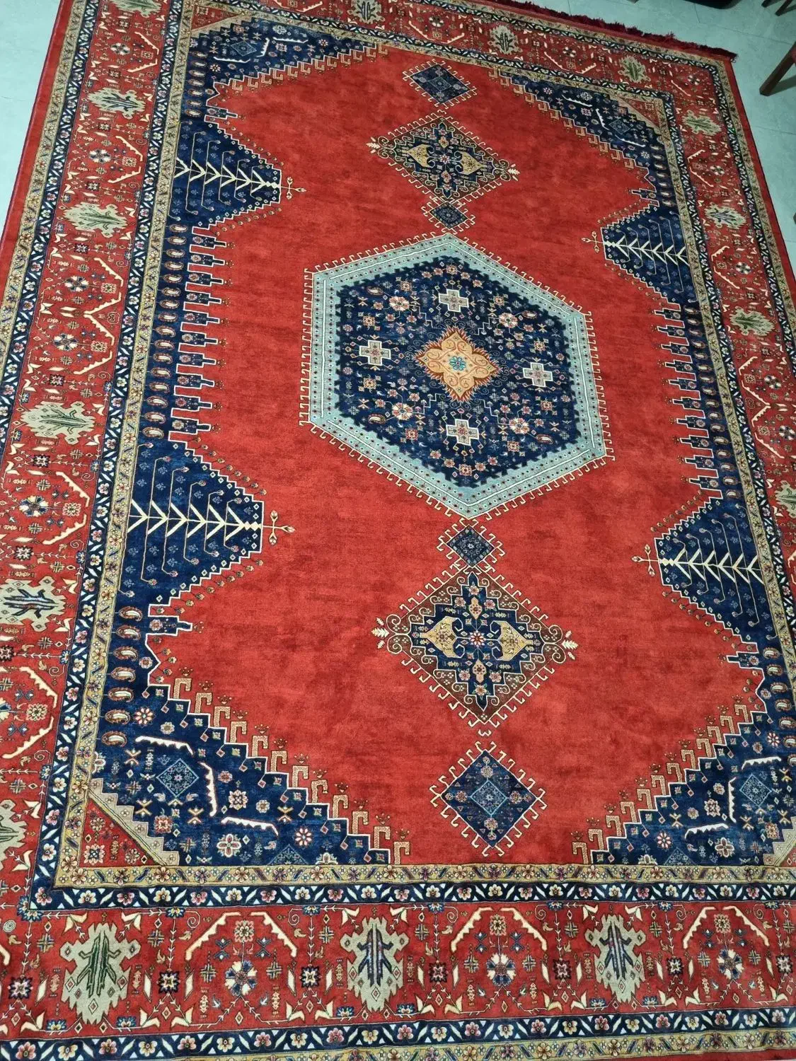 فرش نه متری در حد نو|فرش|شهرضا, |دیوار