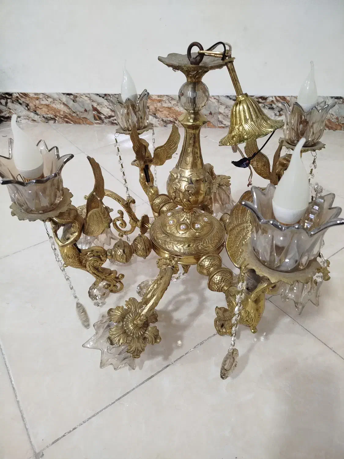 لوستر|لوستر و چراغ آویز|ملایر, |دیوار