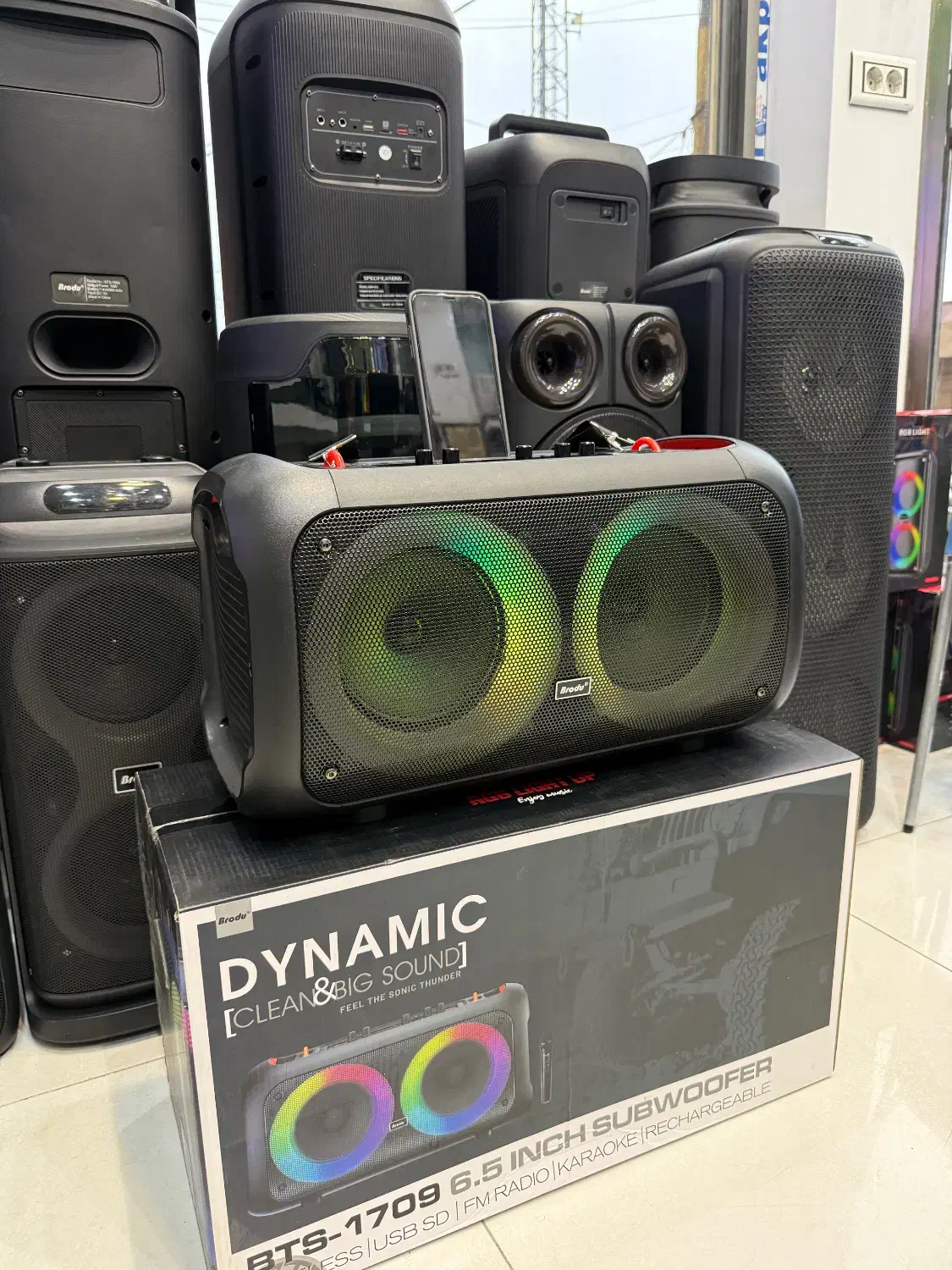 اسپیکر برند برودو میکروفون دار|سیستم صوتی خانگی|بانه, |دیوار