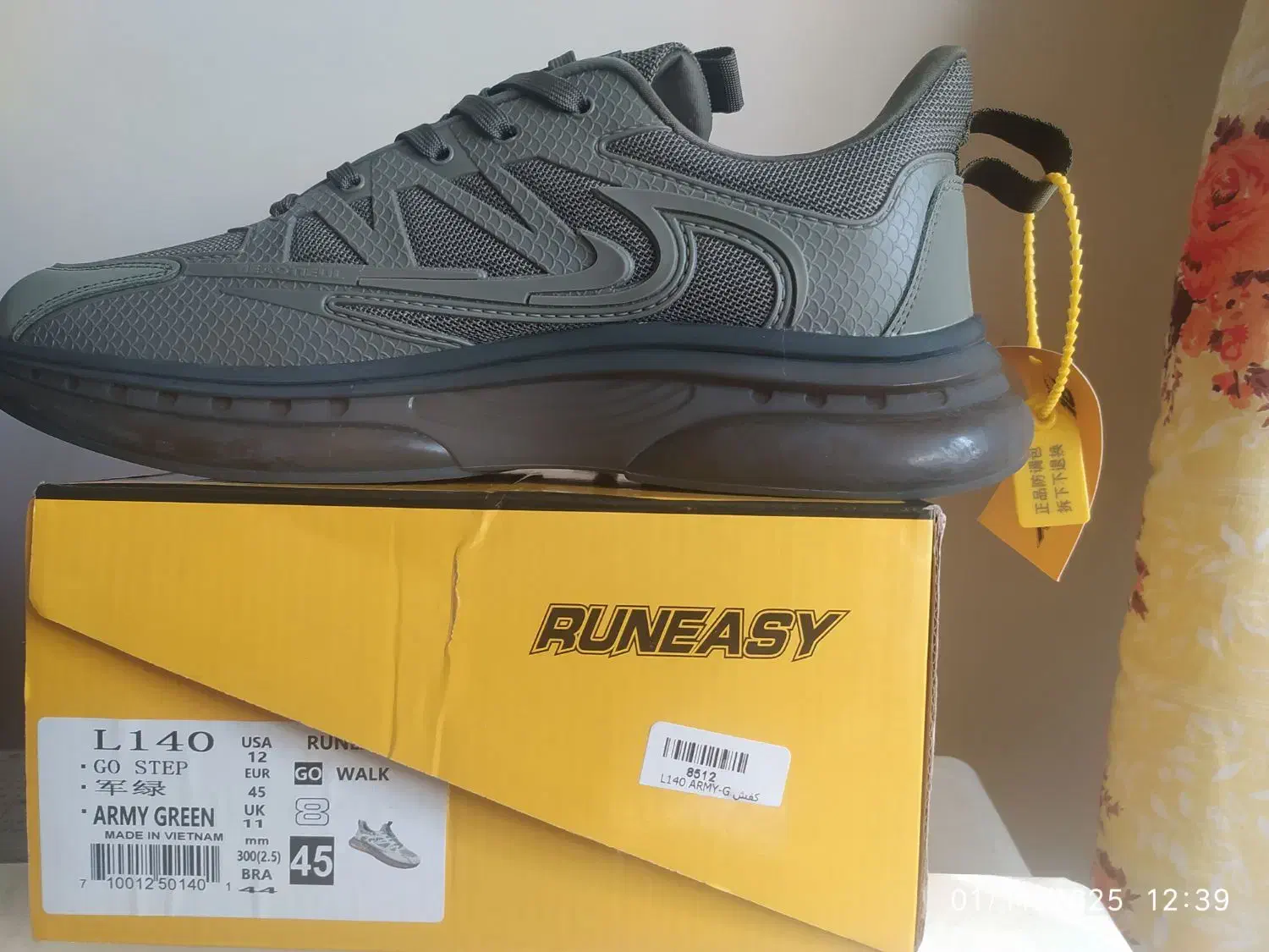 کفش پیادروی مردانه ویتنامی RUNEASY سایز45|کیف، کفش، کمربند|فولادشهر, A6|دیوار