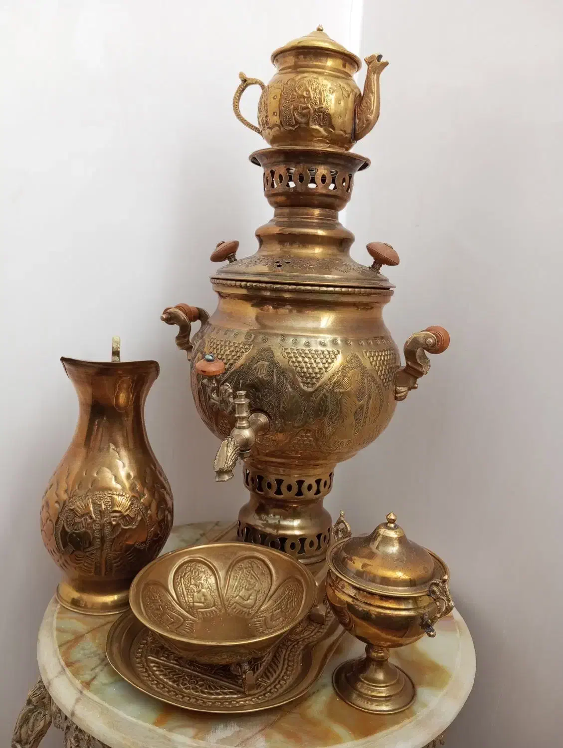 میز برنز|سماور، چای‌ساز، قهوه‌ساز|ملایر, |دیوار