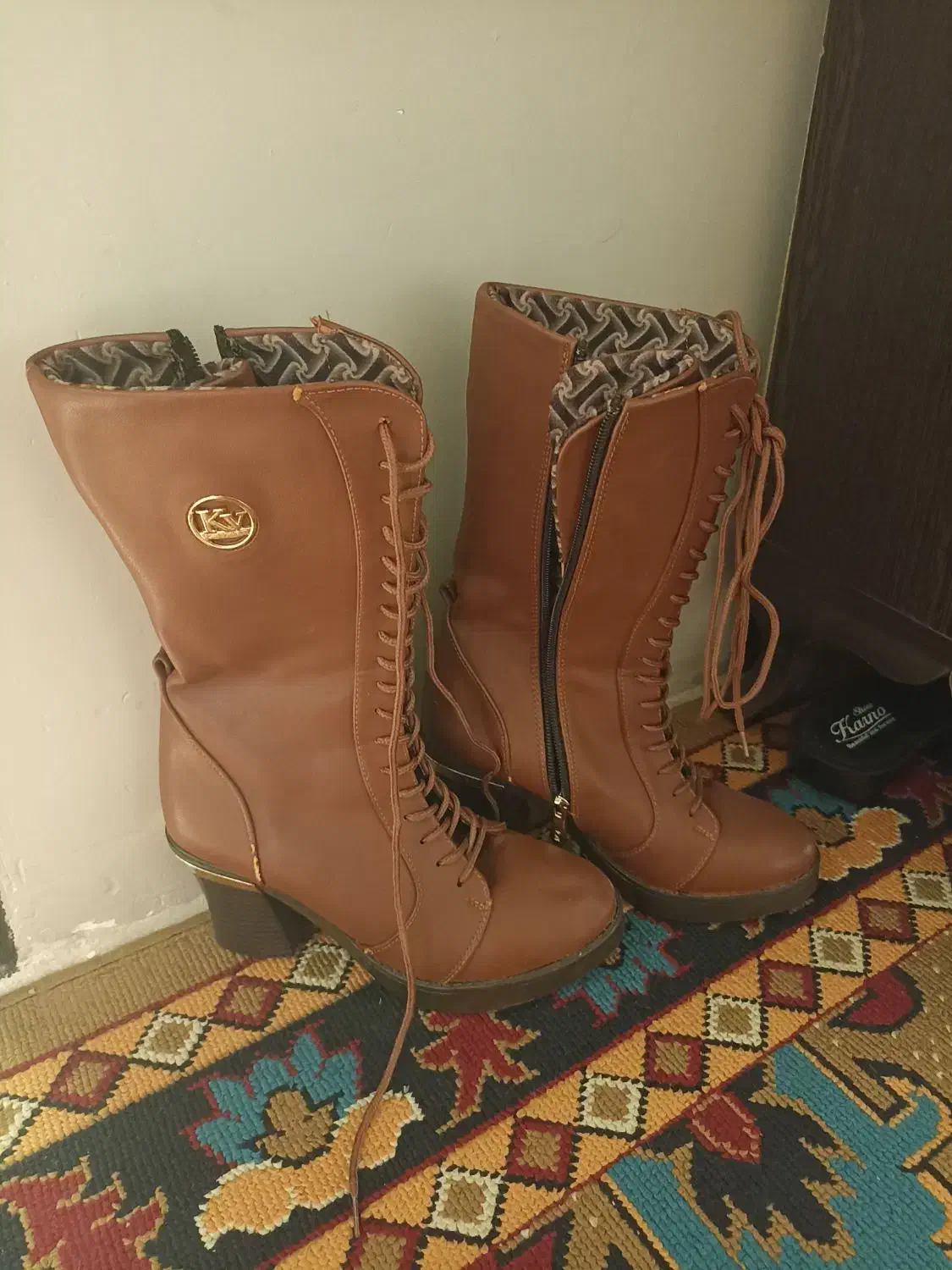 یک جفت پوتین بلند سایز۳۸|کیف، کفش، کمربند|بجنورد, |دیوار