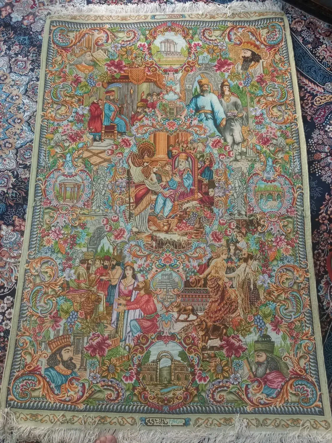 تابلوفرش سلاطین|تابلو فرش|رباطکریم, کیکاور|دیوار