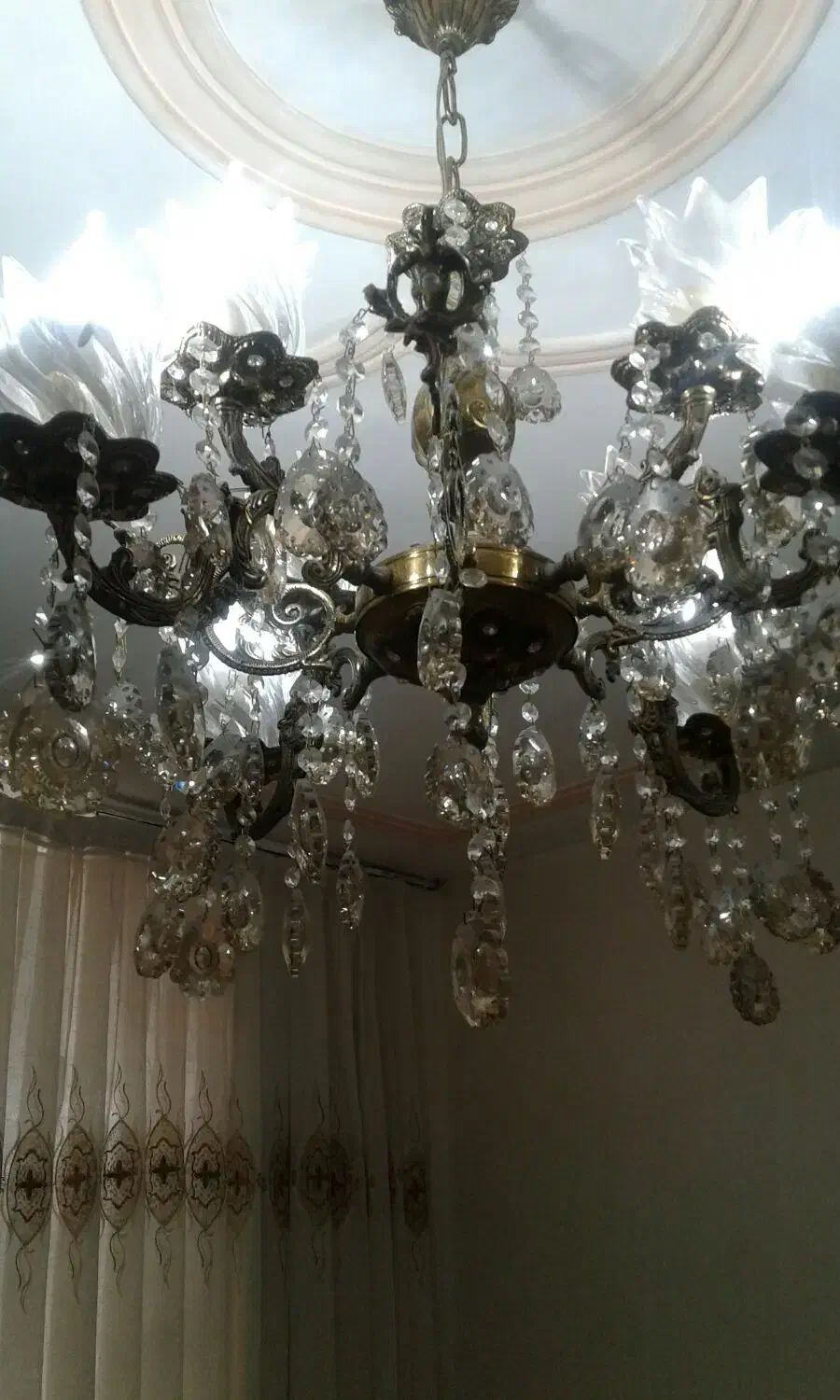 لوستر برنز اصل|لوستر و چراغ آویز|خرمآباد, |دیوار