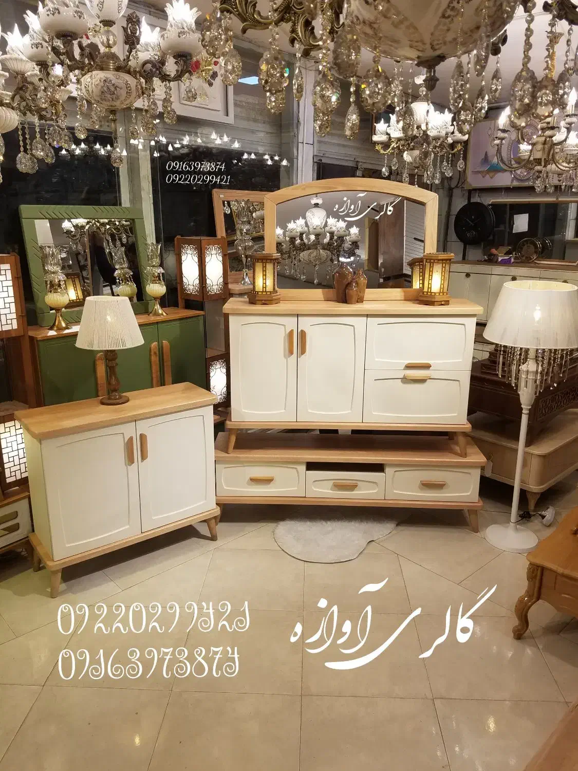 ست سرویس جدید گالری آوازه|بوفه، ویترین، کنسول|خرم‌آباد, |دیوار