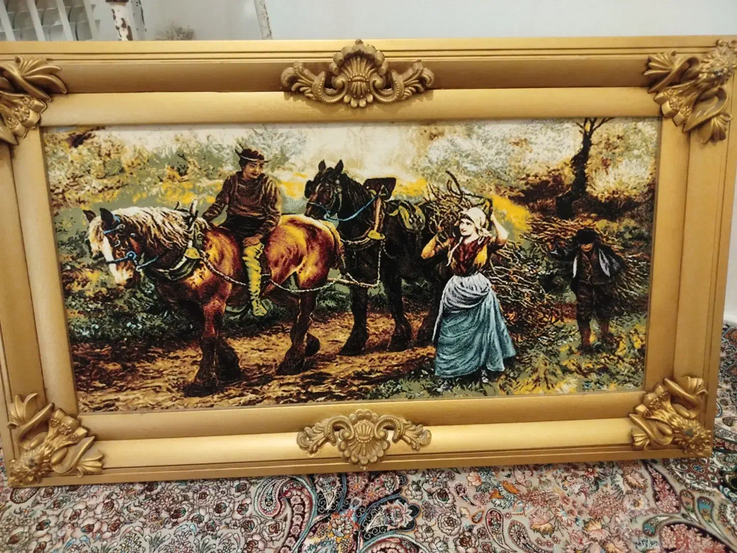 تابلو فرش زیبا|تابلو فرش|رباط‌کریم, رباط‌کریم|دیوار