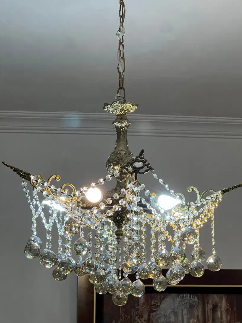 لوستر برنز و فلزی|لوستر و چراغ آویز|ماکو, |دیوار