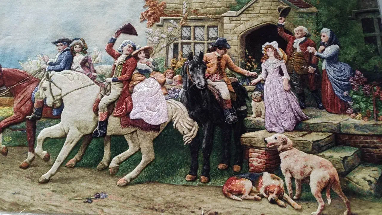 تابلو فرش دستباف طرح آغاز زندگی|تابلو فرش|مشهد, الهیه|دیوار