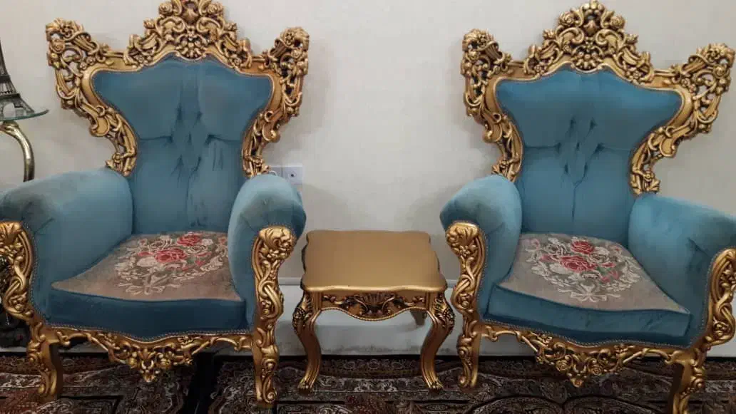مبلمان سلطنتی ۹ نفره|مبلمان خانگی و میز عسلی|مشهد, نیروی هوایی|دیوار