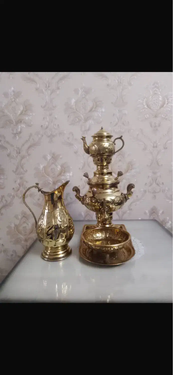 سرویس سماور برنجی|سماور، چایساز، قهوهساز|تهران, مشیریه|دیوار