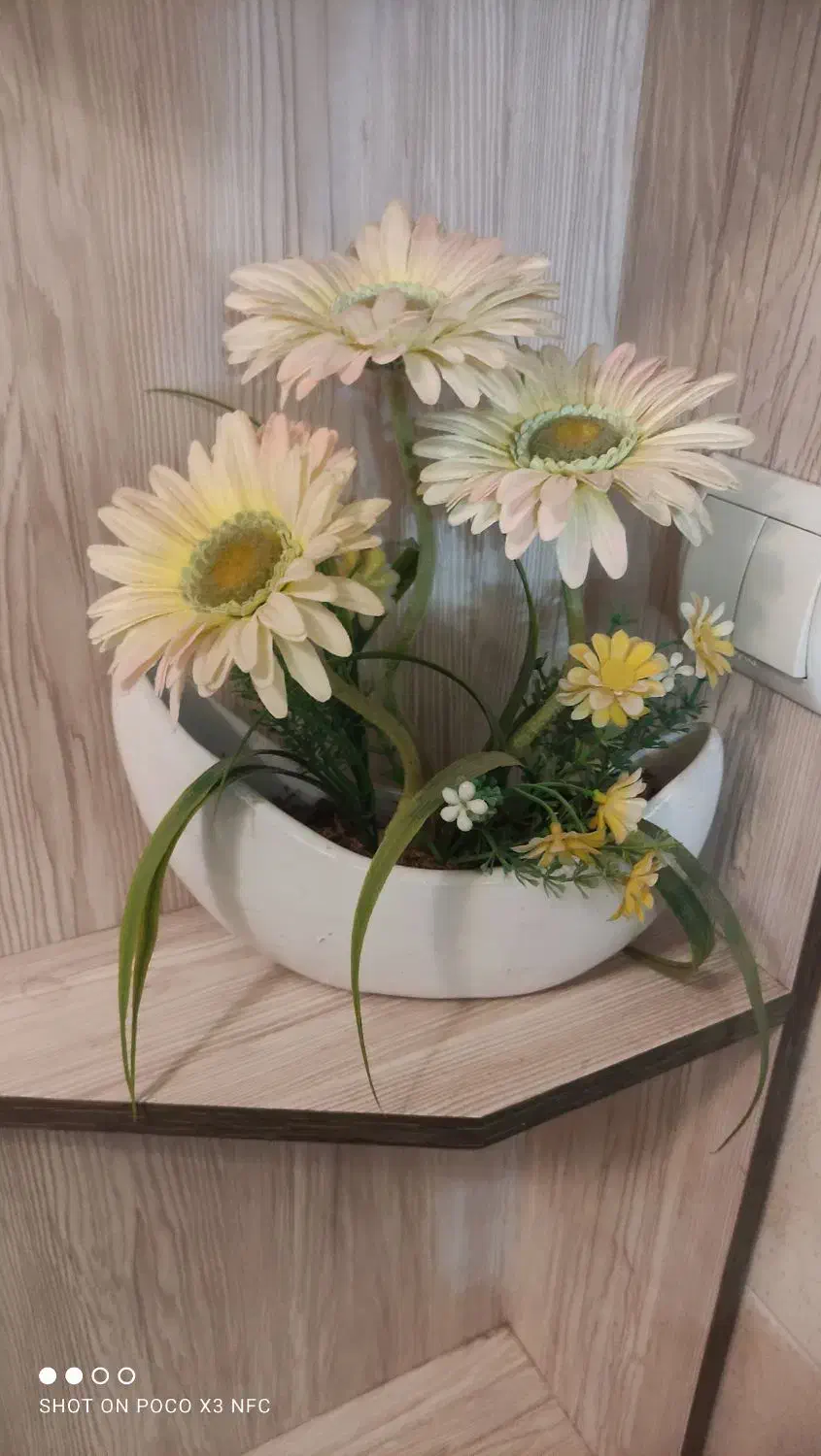 گلدان شیک و زیبا|گل مصنوعی|تبریز, |دیوار