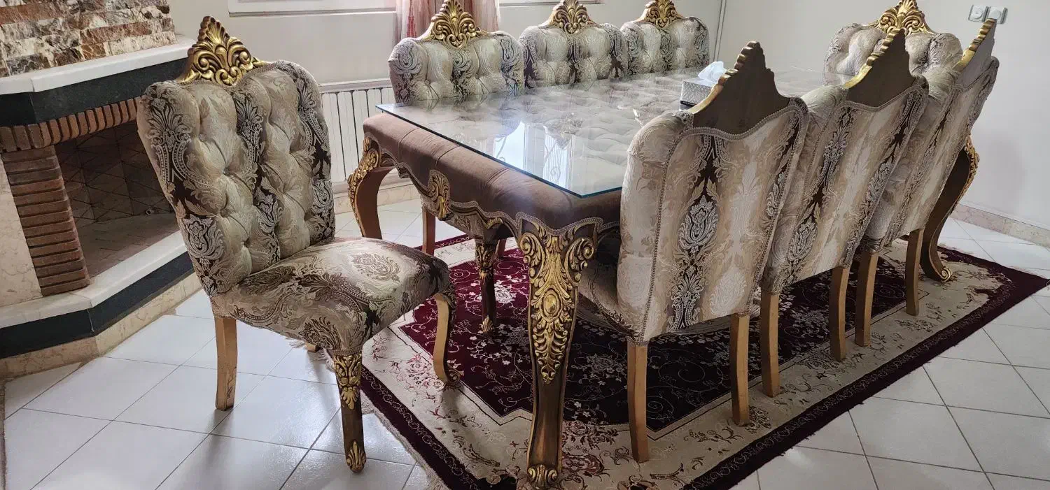 میز غذاخوری 8نفره|میز و صندلی غذاخوری|هشتگرد, فاز ۱ مهستان|دیوار