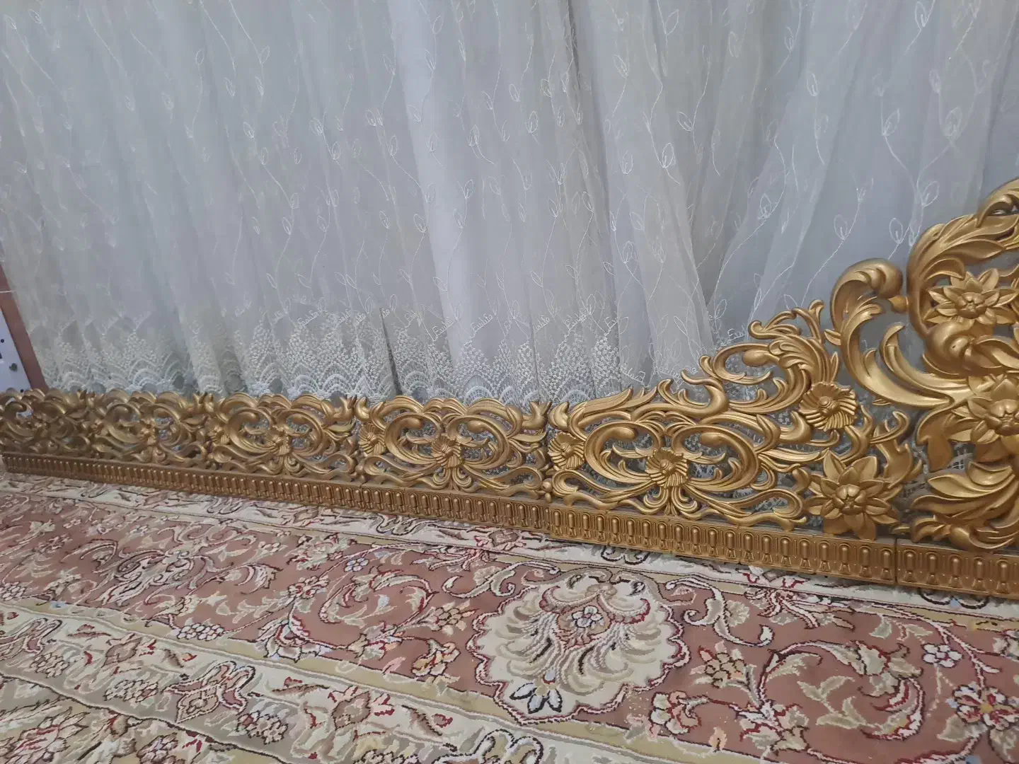 فروش پرده با کتیبه و چوب پرده (کارکرده)|پرده، رانر، رومیزی|برازجان, |دیوار