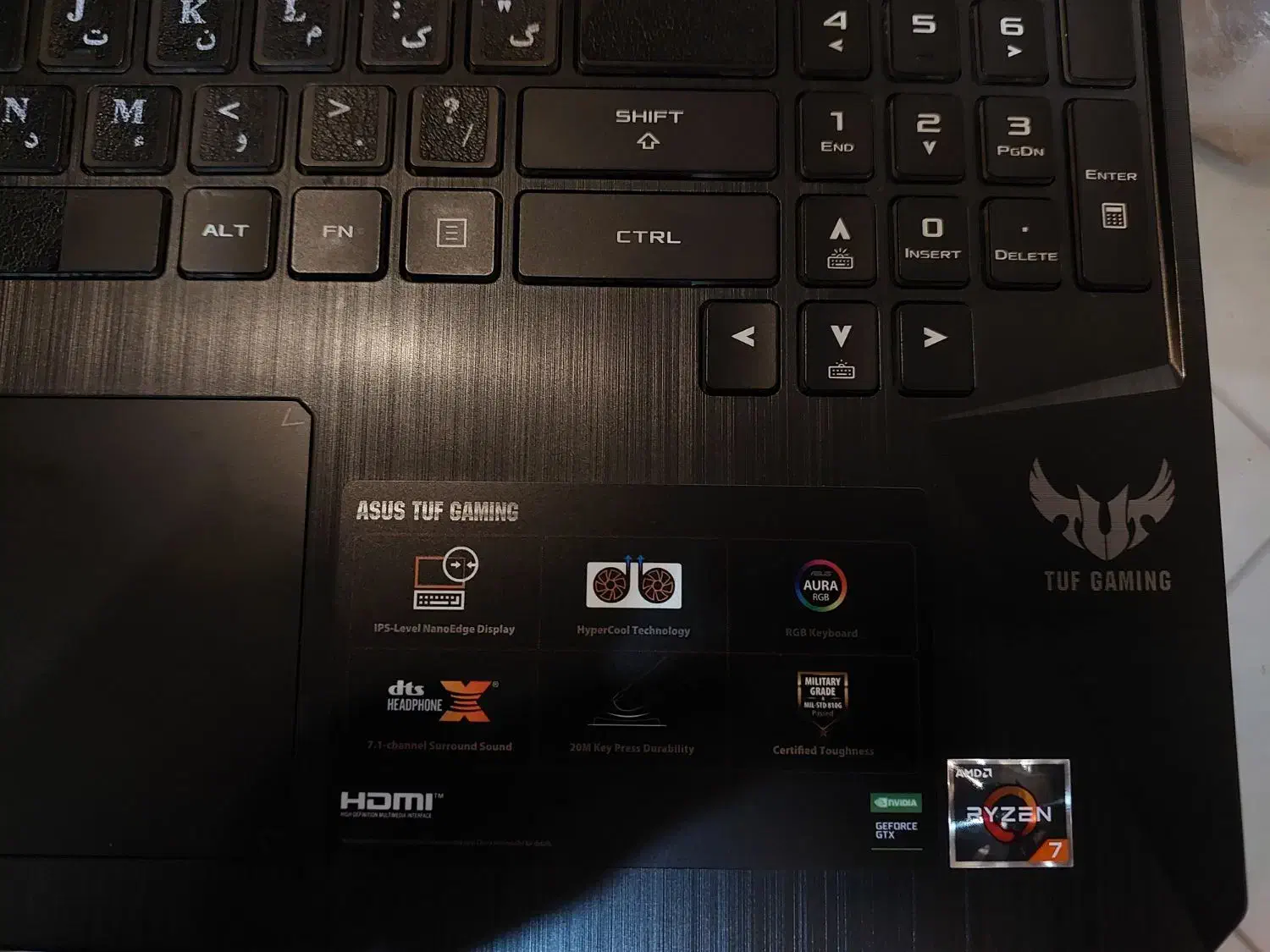 لپ تاپ Asus Tuf Gaming مدل Fx505du|رایانه همراه|تهران, حسین‌آباد|دیوار