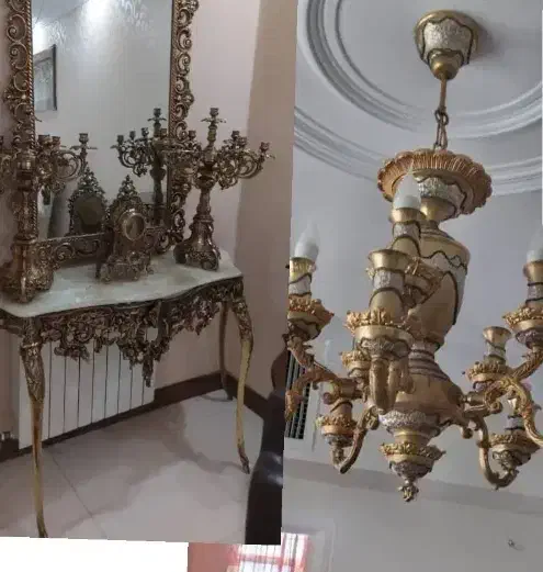 خریدار و فروشنده لوستر و آینه شمعدون قدیمی|لوستر و چراغ آویز|فردیس, قریشی|دیوار