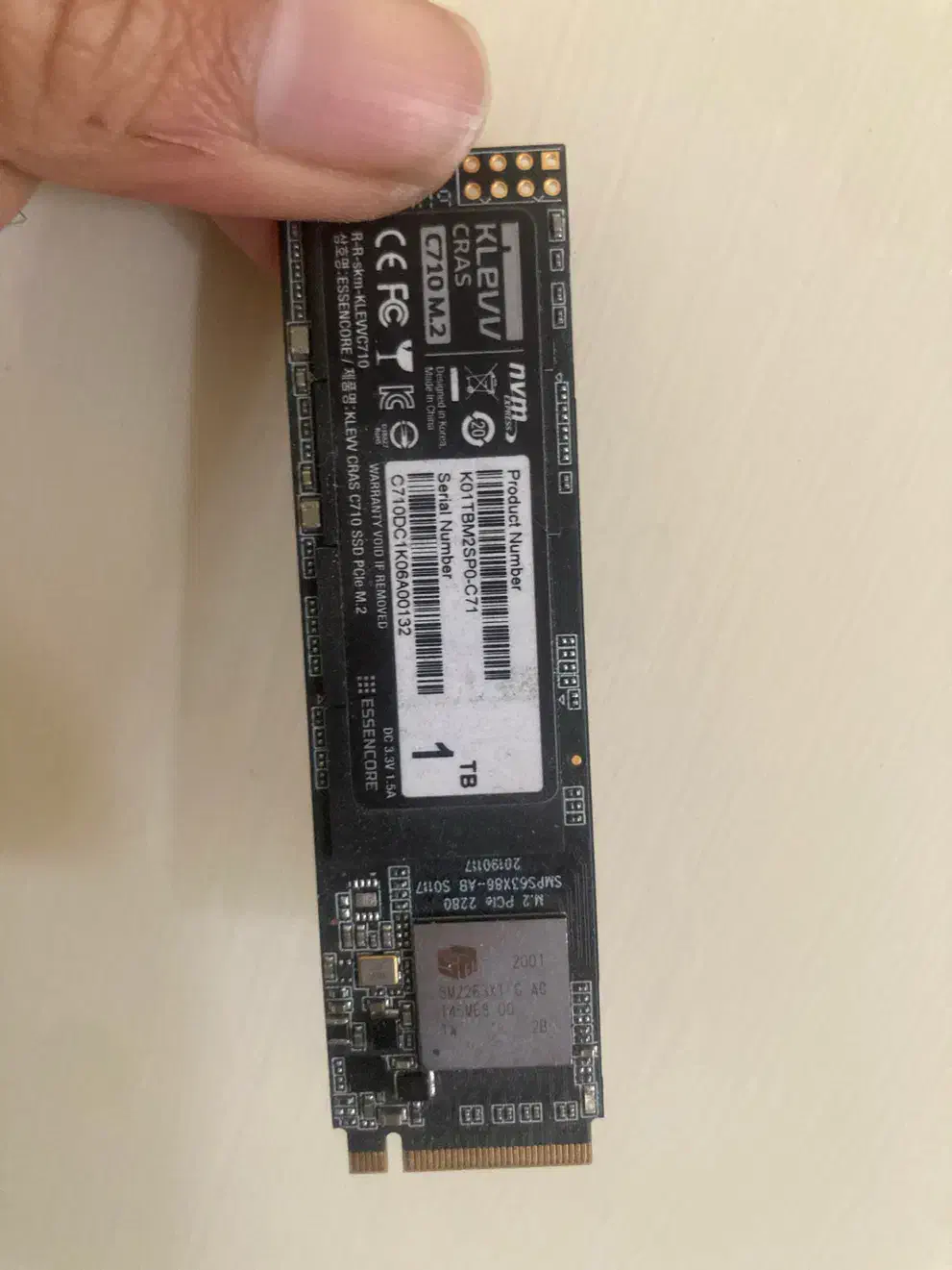 هارد اس اس دی m2 کلوو ۱ ترابایت در حد نو|قطعات و لوازم جانبی رایانه|کرمان, |دیوار