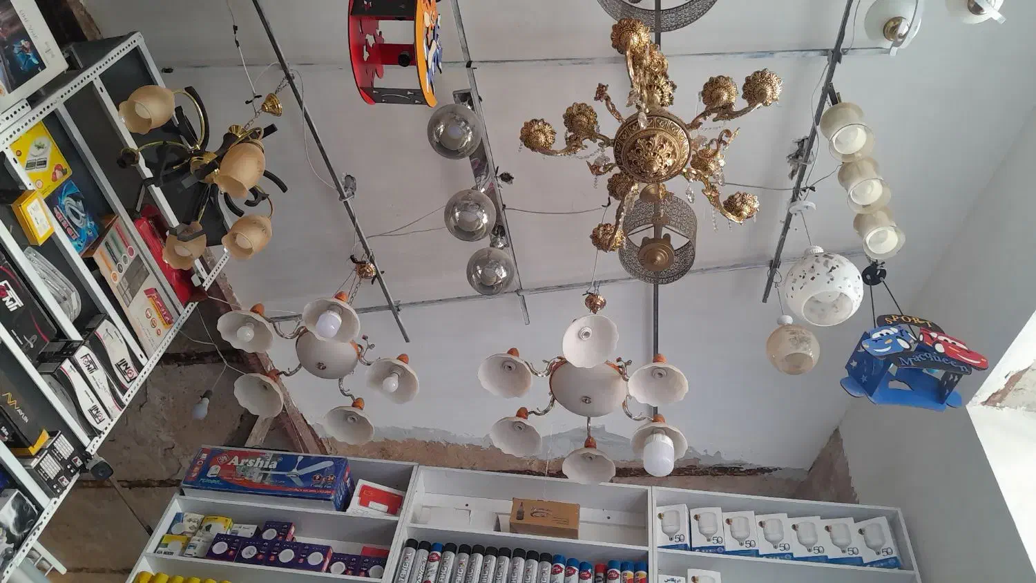 لوستر|لوستر و چراغ آویز|تایباد, |دیوار