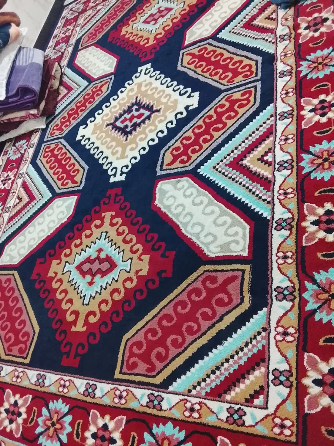 گلیم فرش 9متری|گلیم، جاجیم، گبه|خرم‌آباد, |دیوار