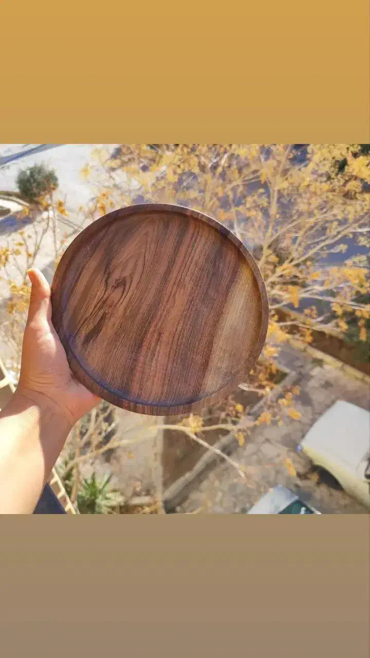 بشقاب چوبی|صنایع دستی و سایر لوازم تزئینی|نطنز, |دیوار