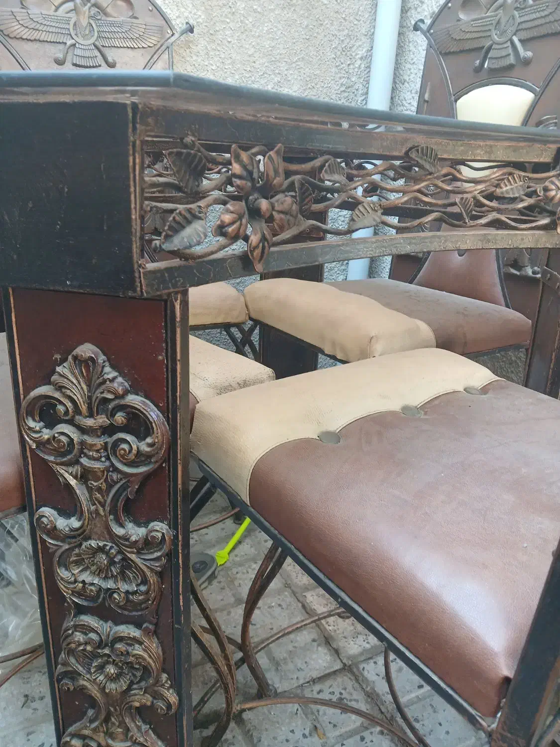 میز نهارخوری فرفورژه|میز و صندلی غذاخوری|مشهد, رسالت|دیوار