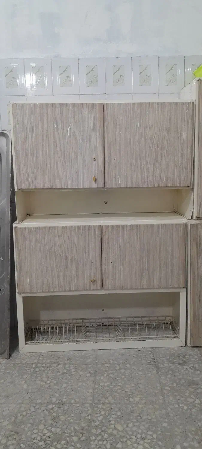 کابینت فلزی،سینک،هود|آب‌چکان و نظم‌دهنده ظروف|رامهرمز, |دیوار