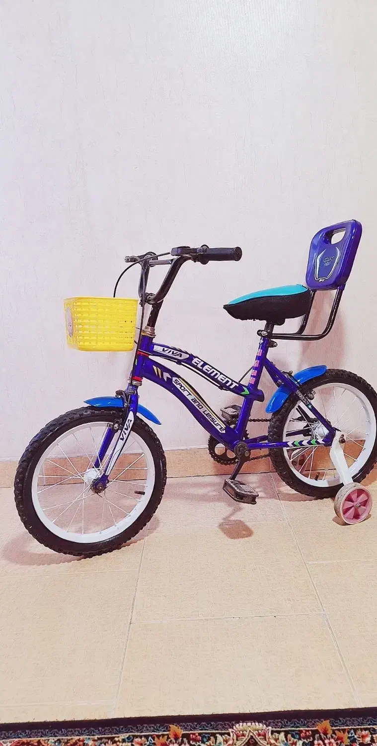 دوچرخه سایز ۱۶ رنگ بدنه فابریک کارخانه در حد نو|اسباب‌بازی بچه|گرگان, |دیوار