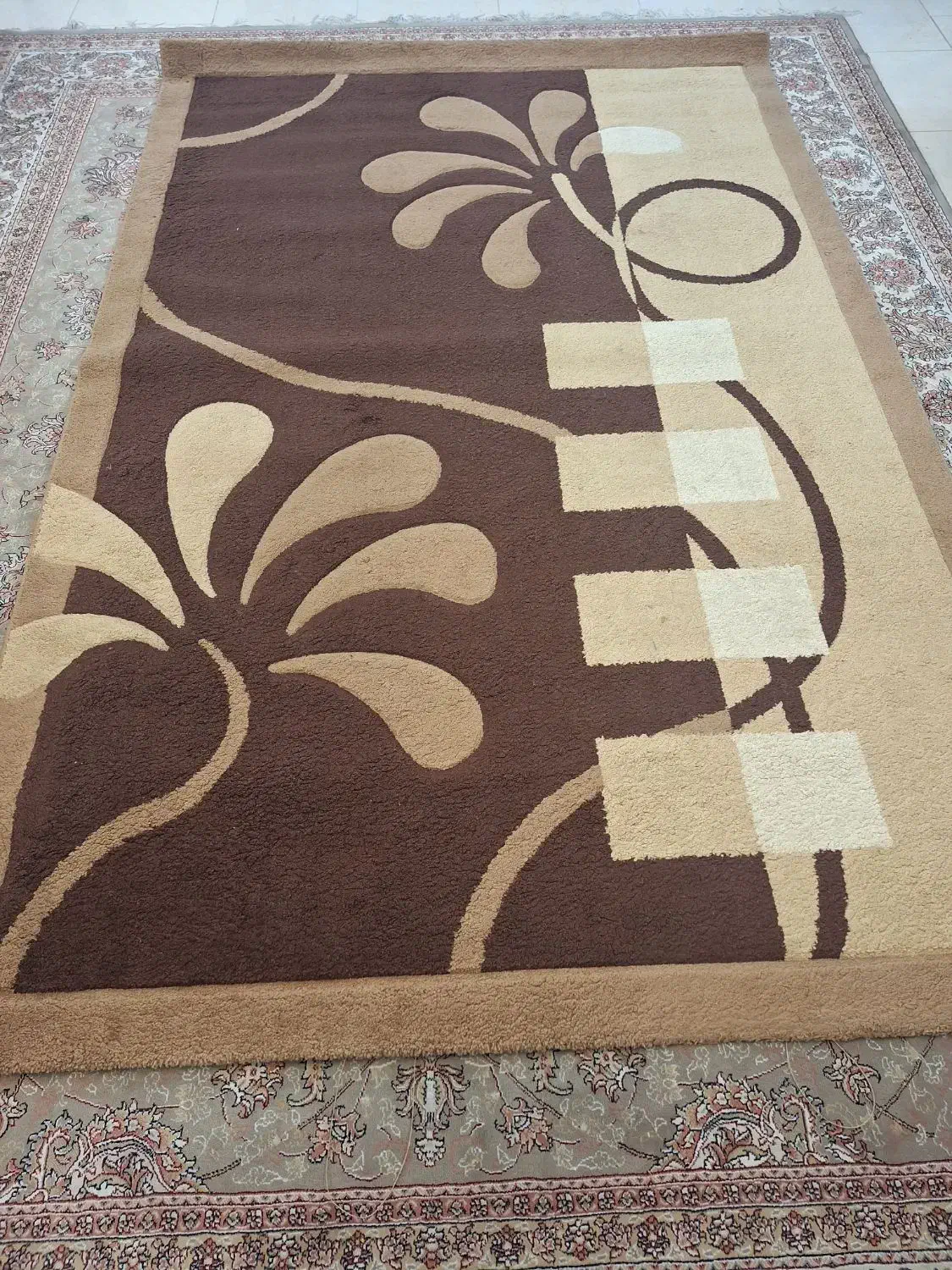 فرش اتاق خواب بدون پارگی تمیز وشسته شده|فرش|شاهرود, |دیوار