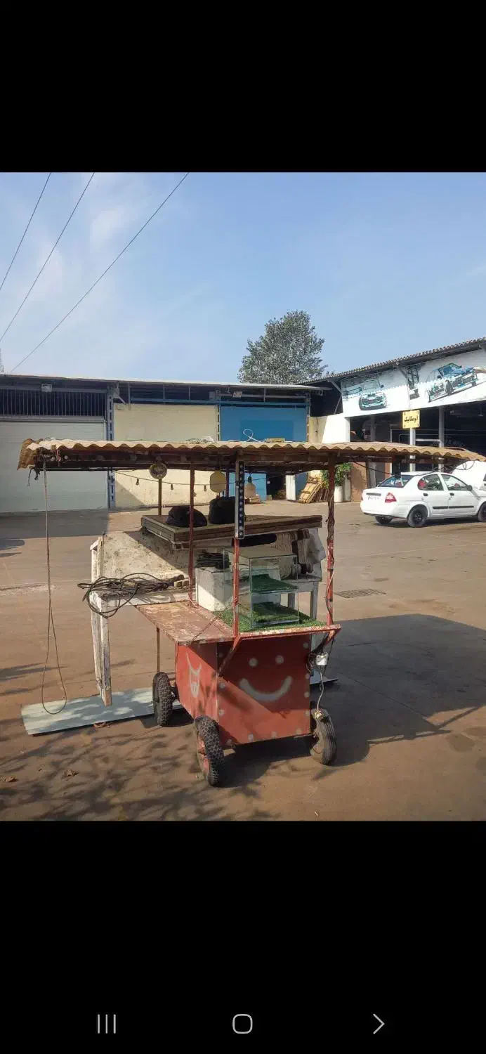 فروش فوری گاری  اهنی جنس عالی و چادر باهمه تجهیزات|فروشگاه و مغازه|رشت, پسیخان|دیوار