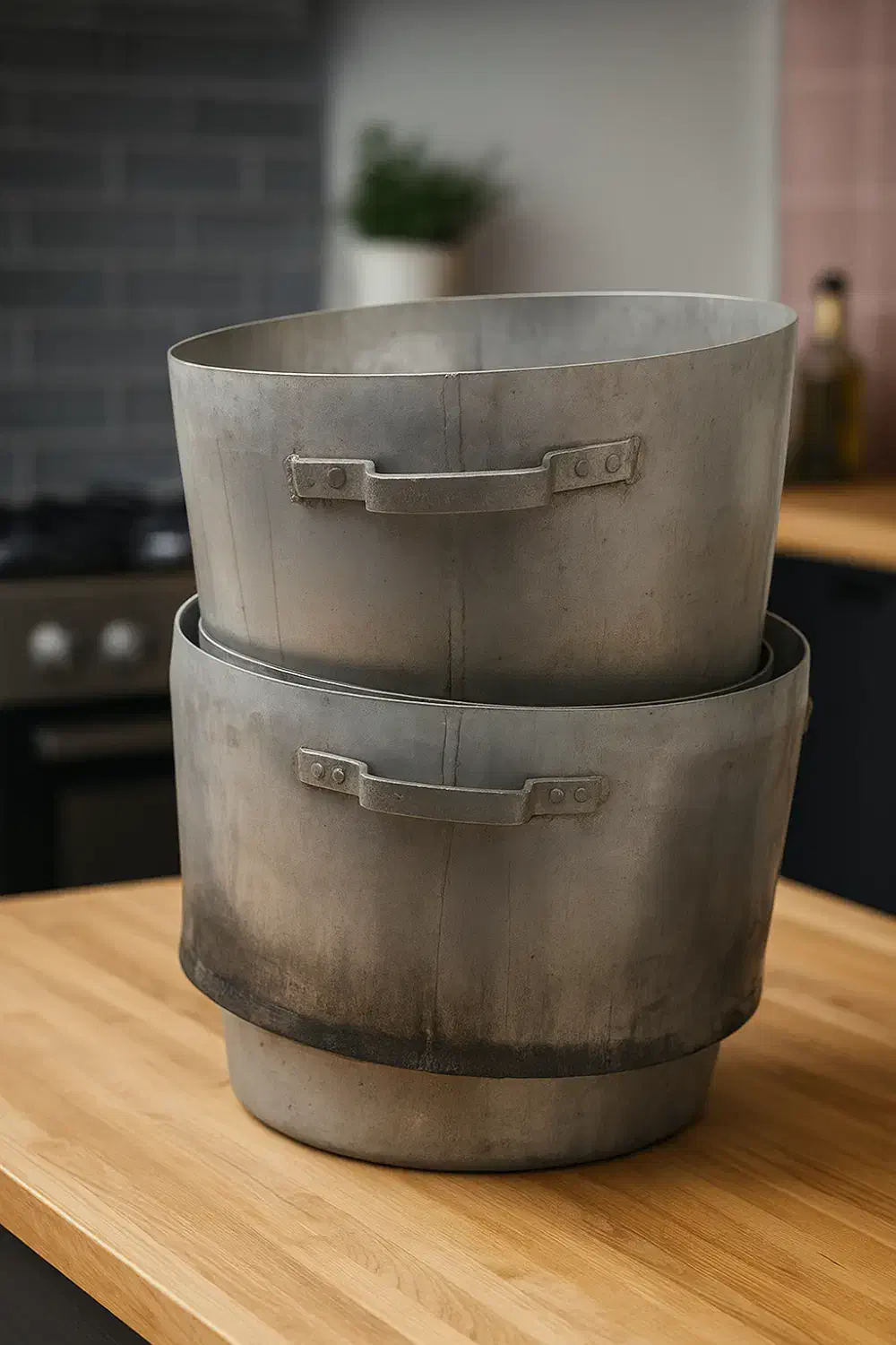 دیگ آلومینیومی همراه با پایه فلزی|ظروف پخت‌وپز|قم, باجک سه|دیوار