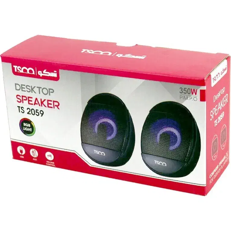 اسپیکر دسکتاپ دو تکه سیمی برق usb تسکو tsco سیمدار|قطعات و لوازم جانبی رایانه|تهران, میدان ولیعصر|دیوار