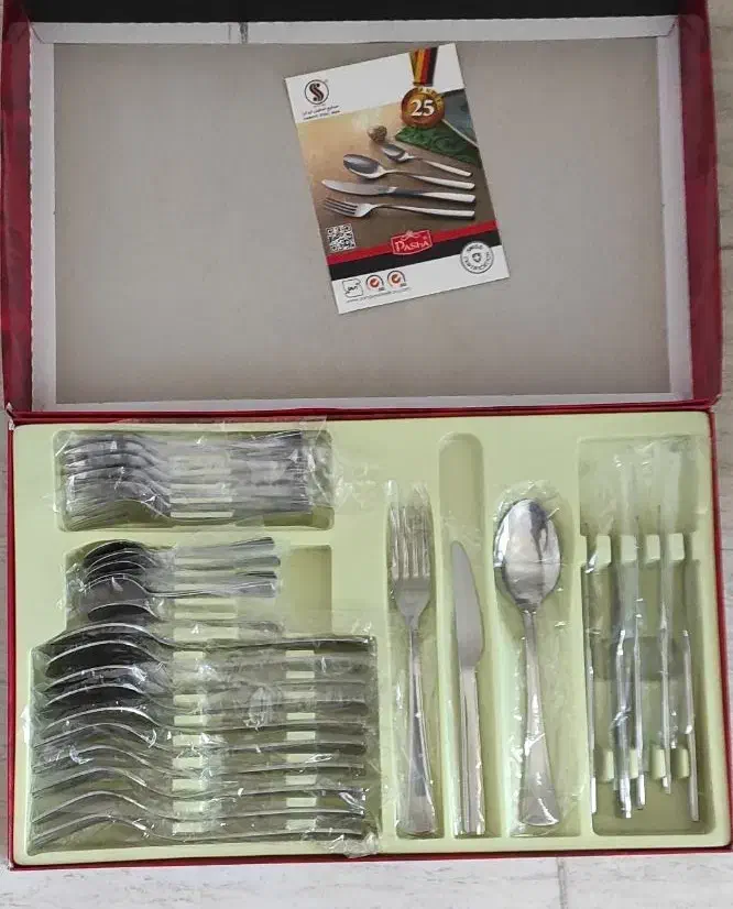 سرویس قاشق چنگال۶نفره|ظروف سرو و پذیرایی|ارومیه, |دیوار