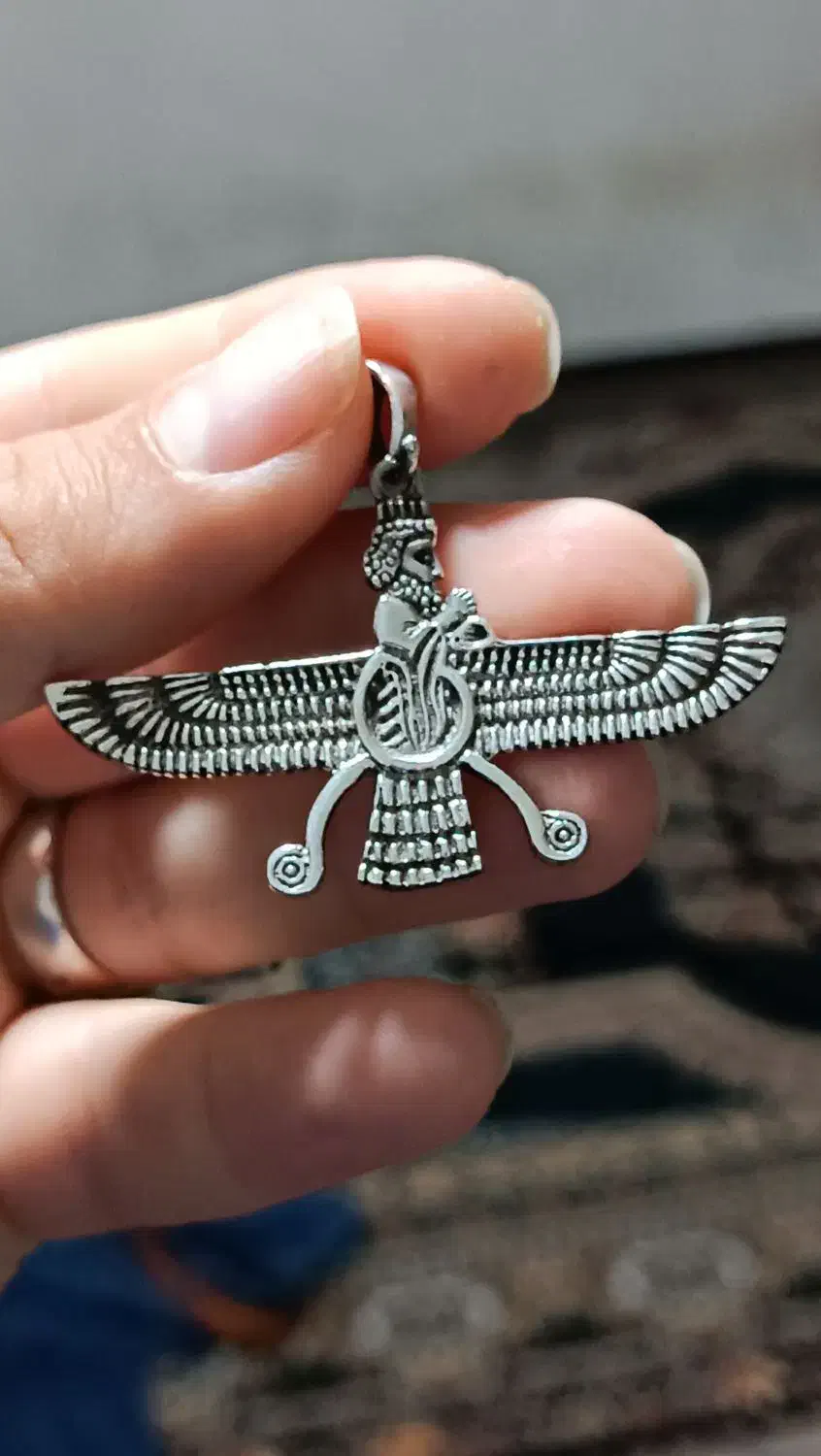 گردنی فروهر نقره|جواهرات|کوهدشت, |دیوار