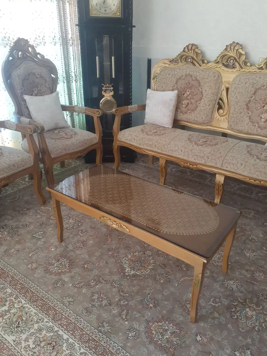 مبلمان ۹نفره|مبلمان خانگی و میز عسلی|کوهدشت, |دیوار