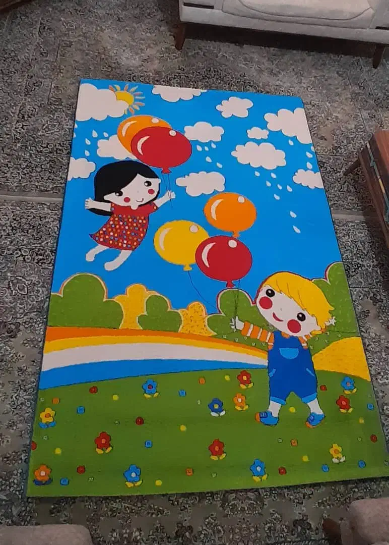 فرش ۴متری طرح رنگین کمان|فرش|رشت, نیکمرام|دیوار