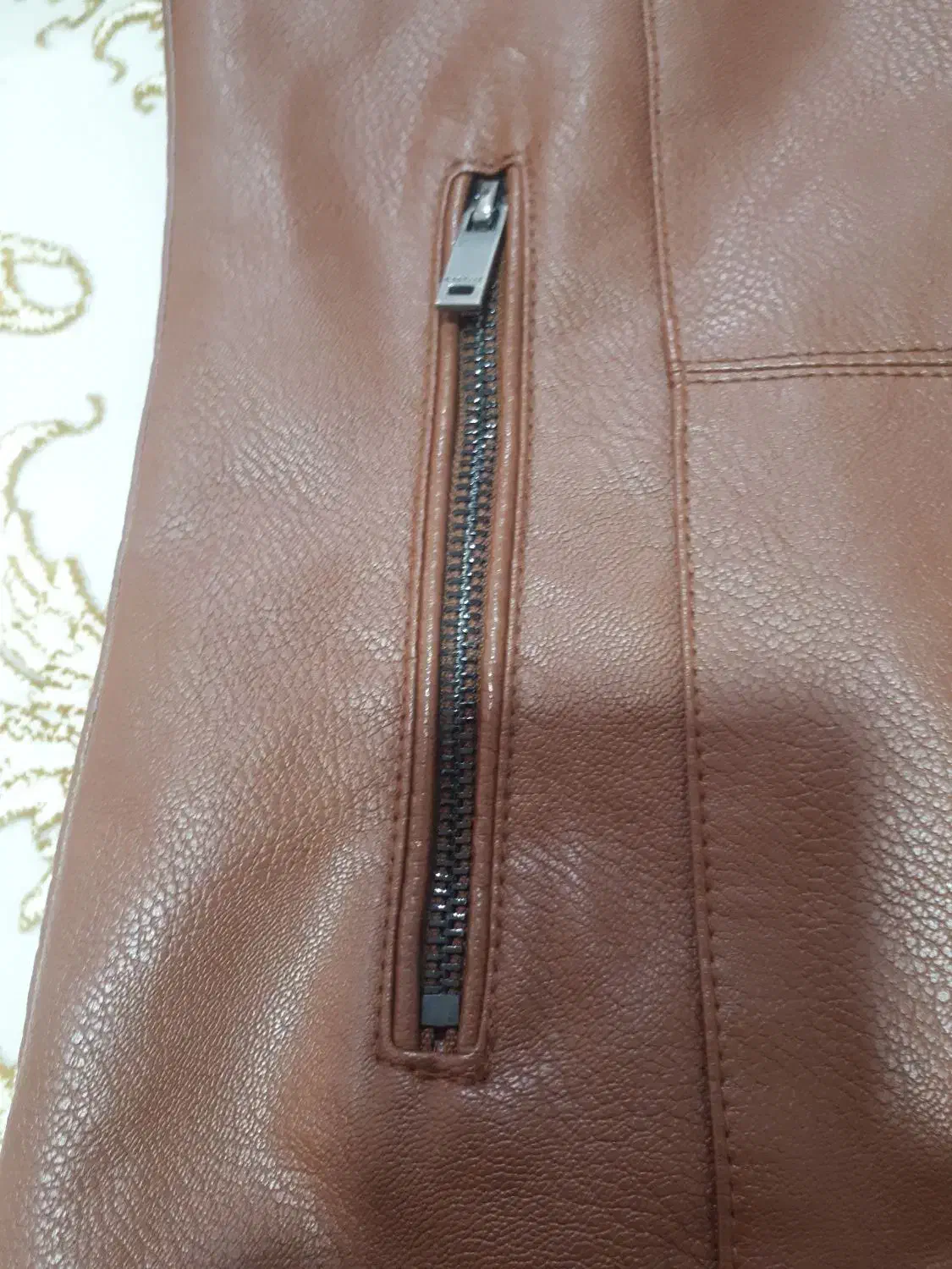 کاپشن چرم اصل نونو|لباس|خمام, |دیوار