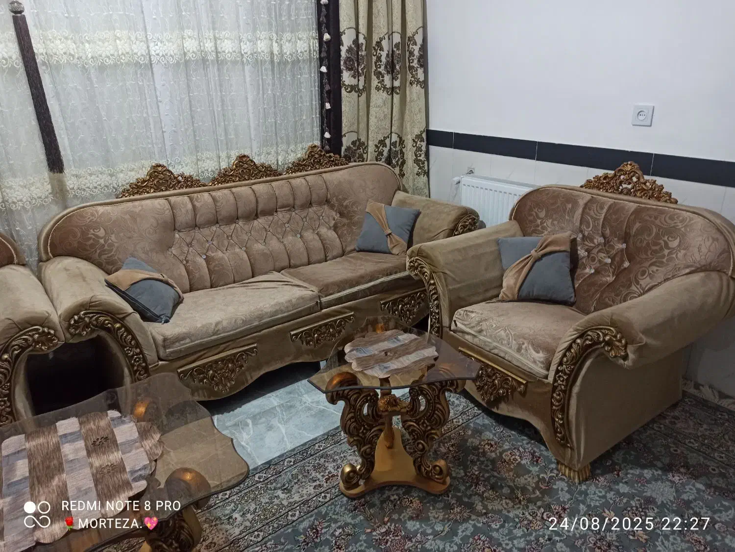 مبل 7نفره|مبلمان خانگی و میز عسلی|موچش, |دیوار