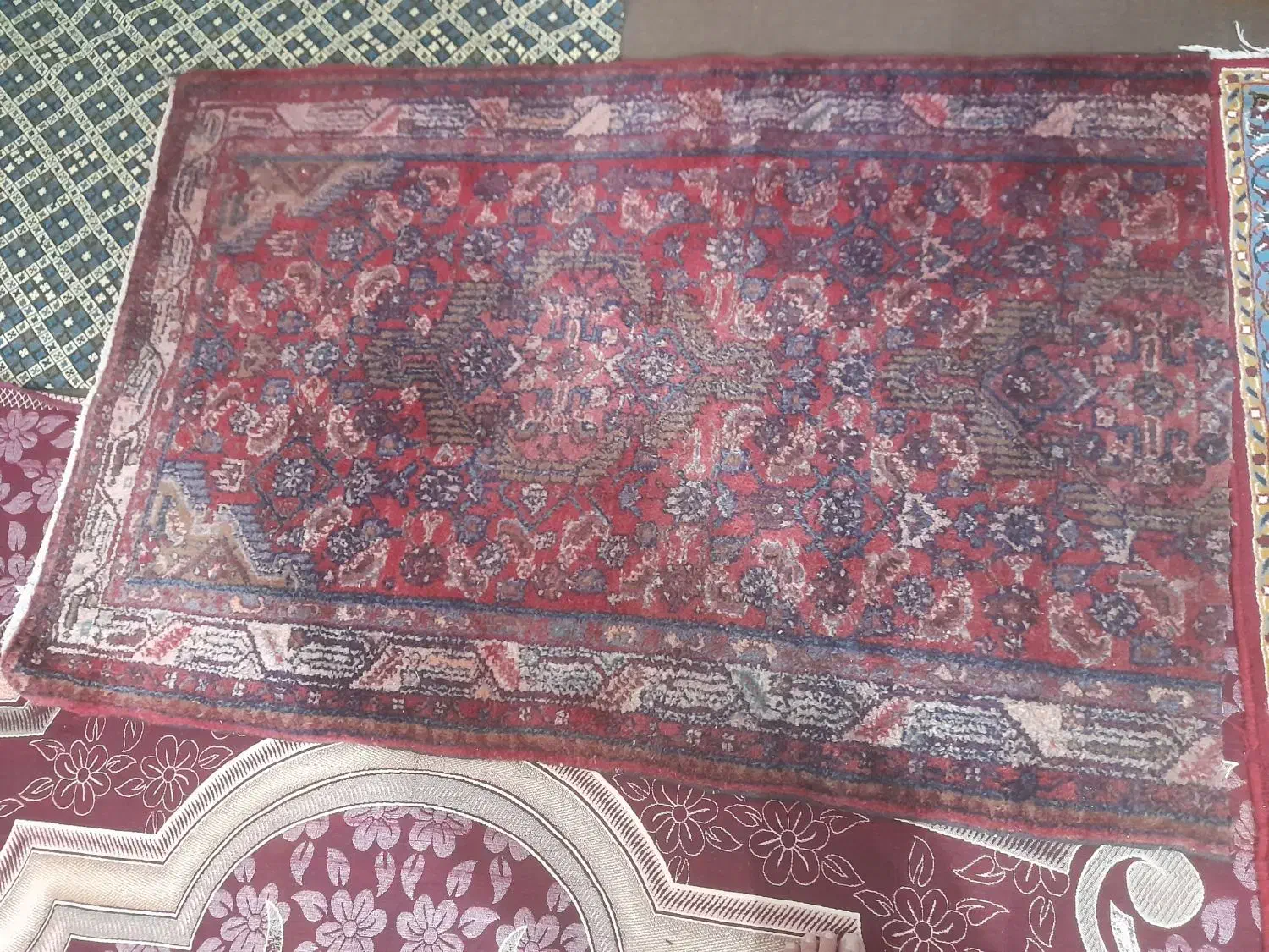 دستبافت قدیمی|فرش|اسدآباد, |دیوار