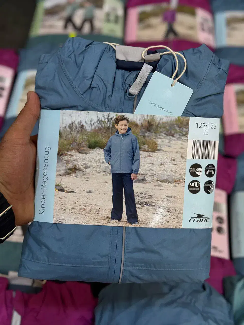 ست کاپشن وشلوار بارانی بچه گانه|لباس|بانه, |دیوار