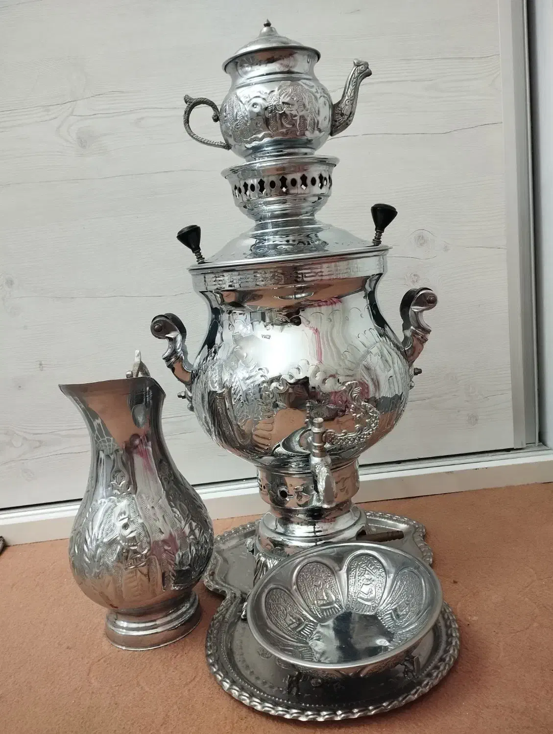 سماور ۸لیتری نو|سماور، چایساز، قهوهساز|پاکدشت, پاکدشت (مامازند)|دیوار