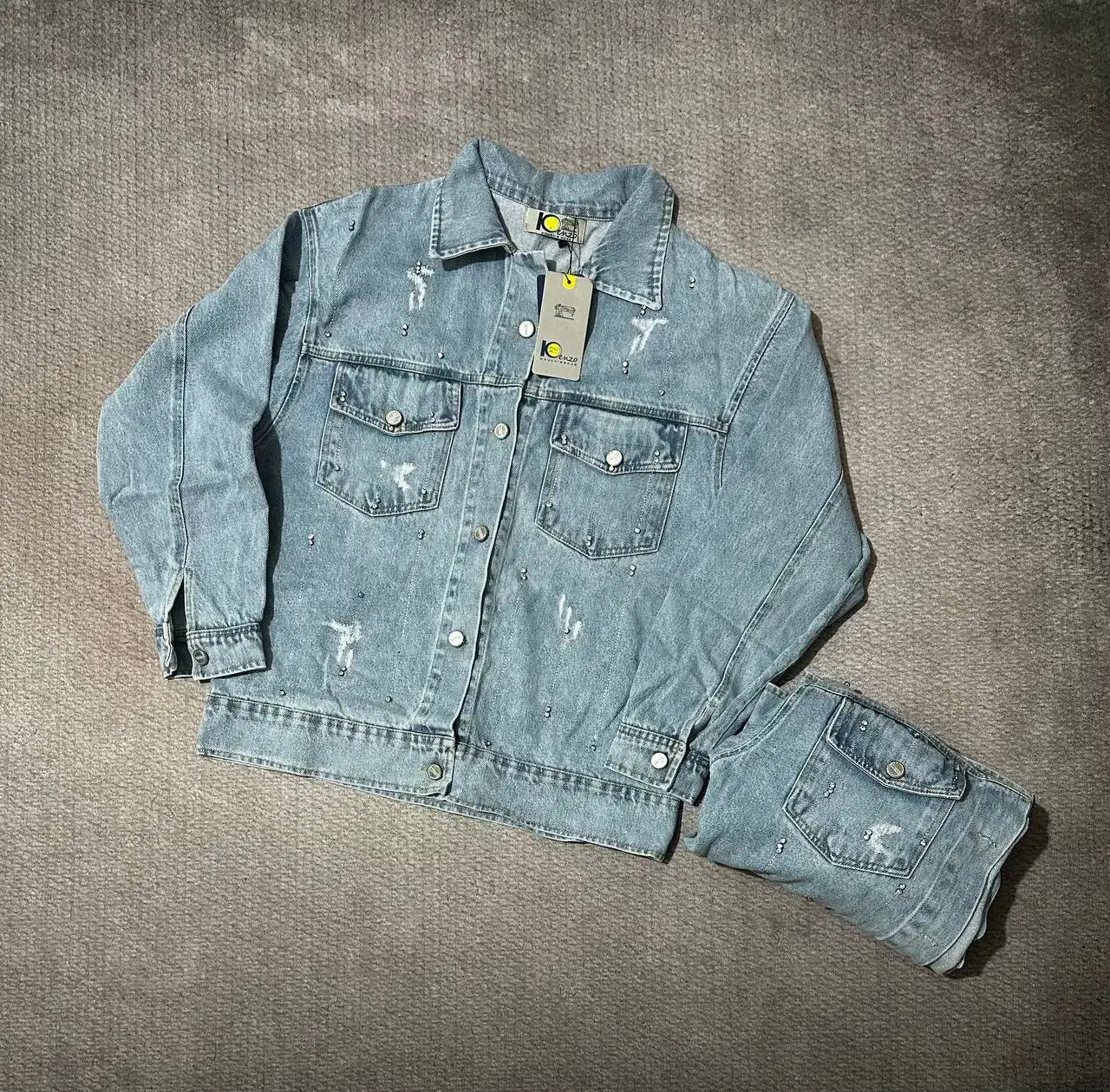 کت جین سنگدوزی شده|لباس|تهران, کن|دیوار