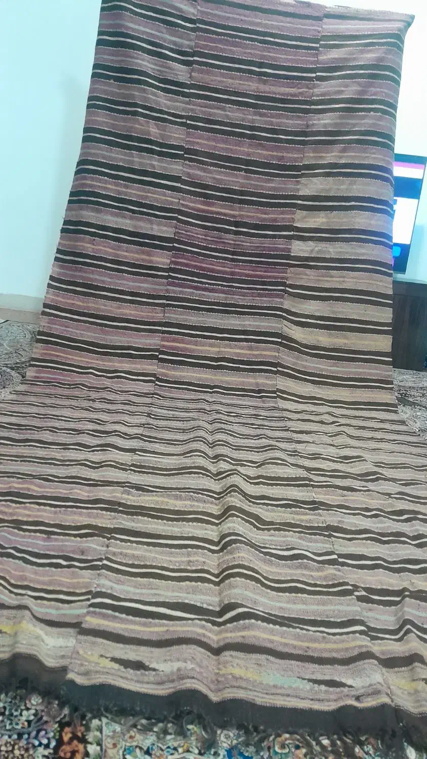 جاجیم قدیمی دست بافت|گلیم، جاجیم، گبه|گرگان, |دیوار