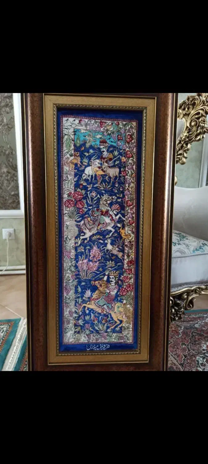 تابلو فرش ابریشم خالص|تابلو فرش|اراک, |دیوار