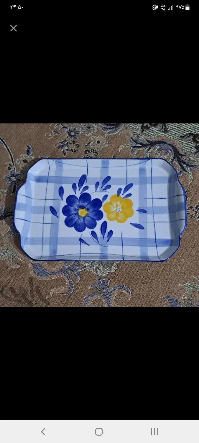 ظروف گل آبی سالم  خا  ستا   رم|ظروف سرو و پذیرایی|زنجان, |دیوار