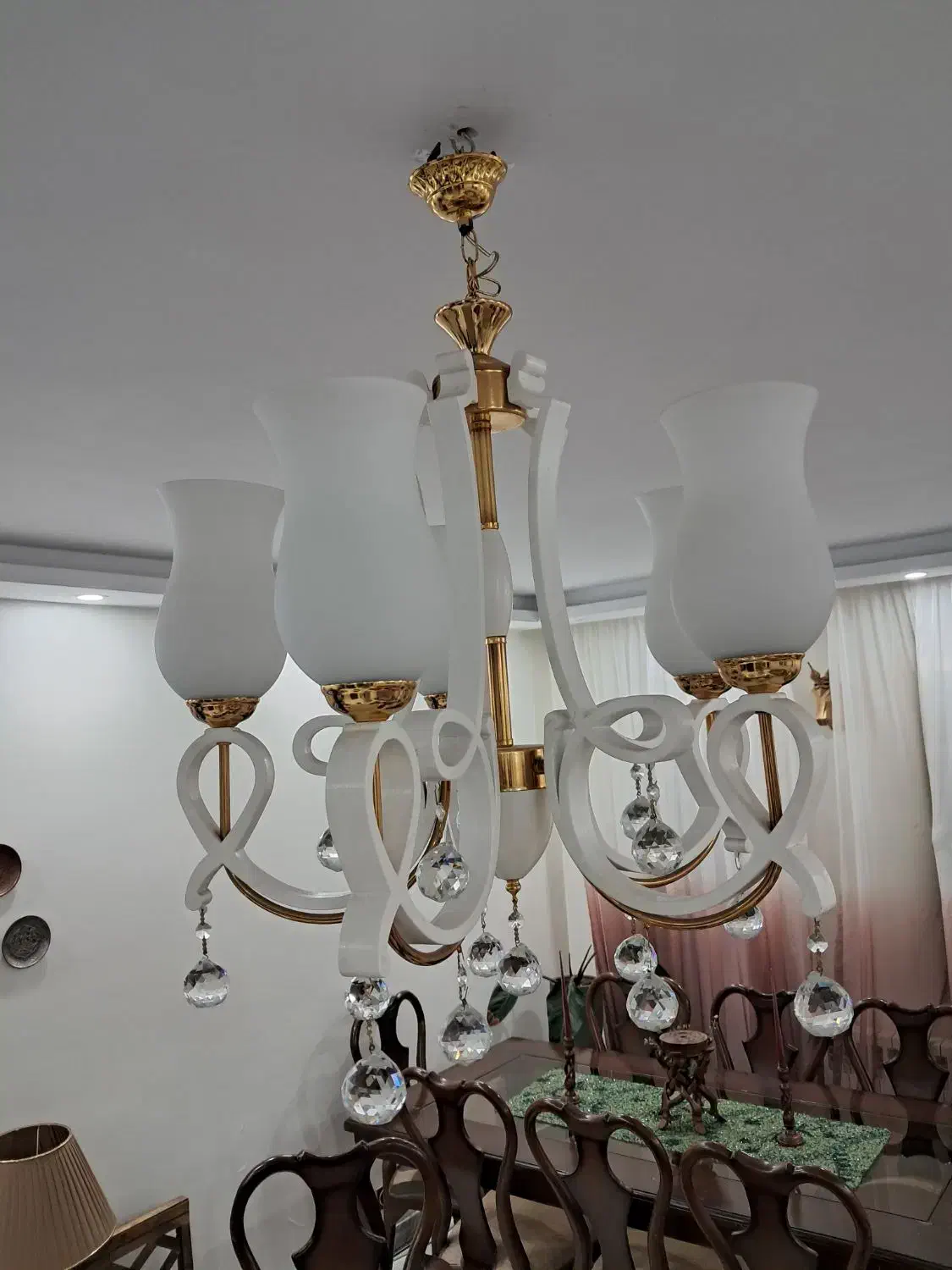 لوستر ۵ شاخه|لوستر و چراغ آویز|تهران, آسمان|دیوار