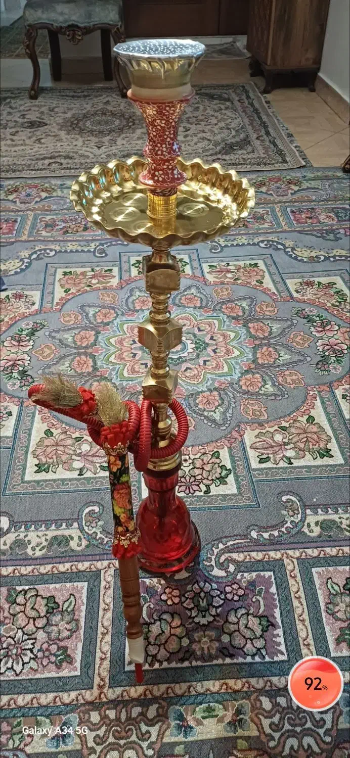 قلیان آب بندی شده دوسیب شیشه زنبوری|کلکسیون و سرگرمی|کرج, مصباح|دیوار