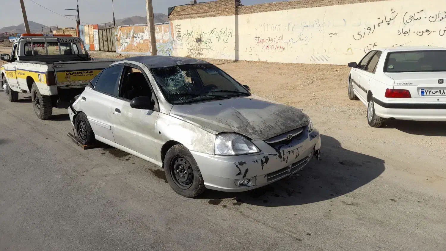 ریو تصادفی .چپ شده مدل ۹۰|خودرو سواری و وانت|اصفهان, راه آهن|دیوار