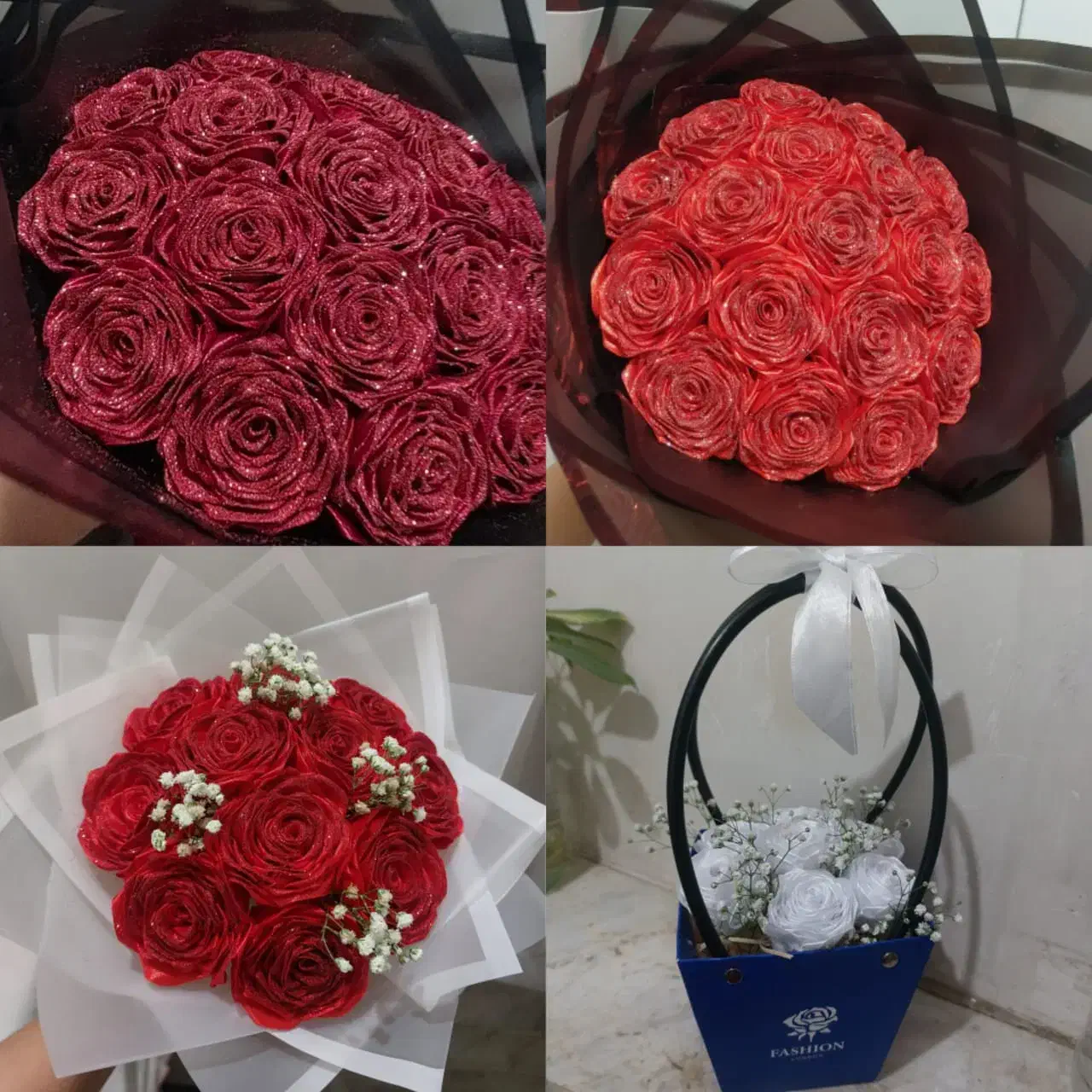 گل روبانی و دسته گل پروانه تحویل فوری|گل مصنوعی|قم, وادی السلام|دیوار