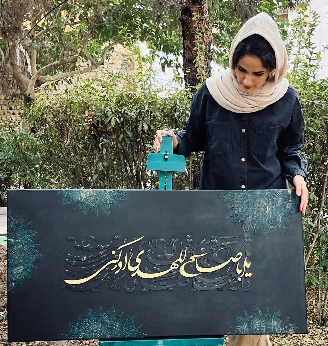 نقاشی،چهره،کاردست|تابلو، نقاشی، عکس|قم, زنبیل آباد|دیوار